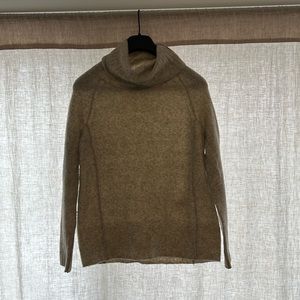 Aritzia cowl neck wool blend sweater